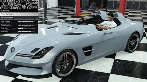 GTA 5 DLC Vehicle Customization Benefactor SM722 Mercedes SLR