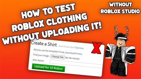 How To Test Roblox Clothing Easily Without Uploading It Without