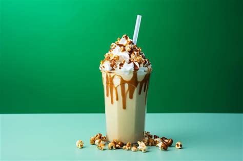 Premium Ai Image Caramel Heaven Milkshake