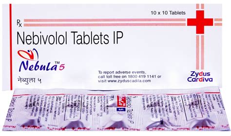 Nebula 5 Nebivolol Tablet 5mg, 10*10 Tablets Per Box, Treatment ...