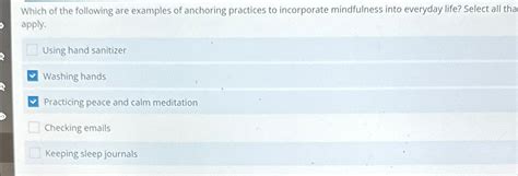 Solved Which Of The Following Are Examples Of Anchoring Chegg