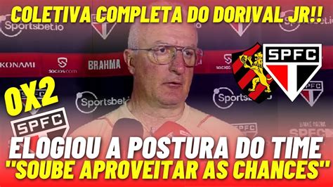 REACT AO QUE O DORIVAL JÚNIOR FALOU APÓS JOGO CONTRA O SPORT NA ILHA