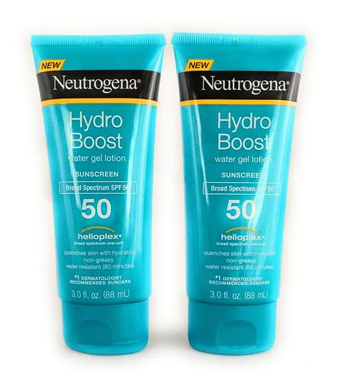 Neutrogena Hydro Boost Spf 50 Water Gel Sunscreen Lotion 3 Ounce 88ml