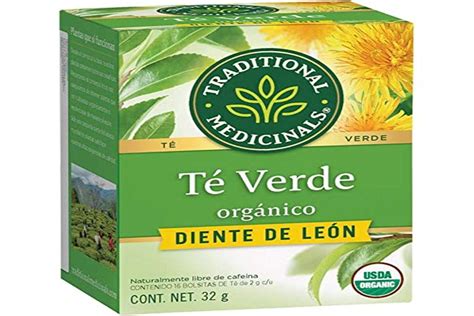 Traditional Medicinals Organic Green Tea Dandelion 16 Count 1 Case Grocery