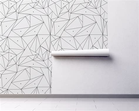 Geometric Wallpaper Self Adhesive Wallpaper Simple Pattern | Etsy