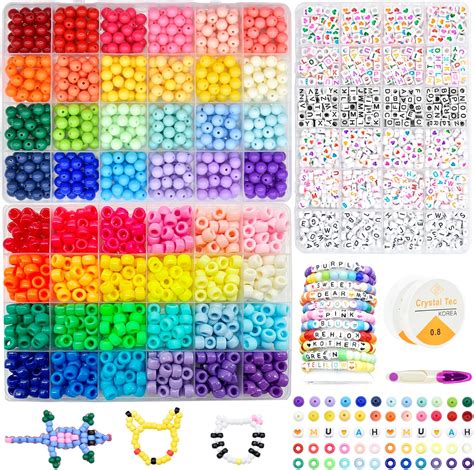 Amazon Kother Kandi Beads Rainbow Pony Beads For Bracelets Making