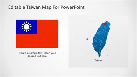 Taiwan Editable Powerpoint Map Slidemodel