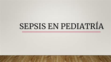 Sepsis En Pediatr A Karla Udocz