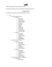 Bus 210 Week 6 3 Organiztional Structure Docx Module Six Assignment