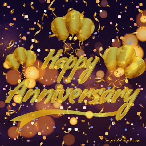 Bursting Happy Anniversary GIF Animation | SuperbWishes