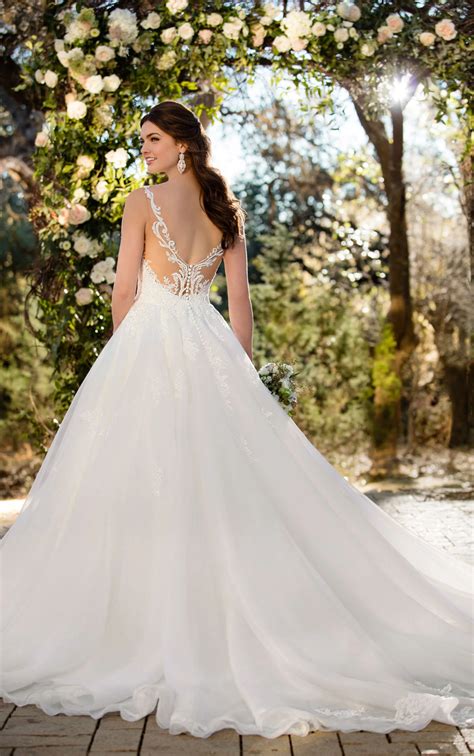 Textured Princess Wedding Dress Essense Of Australia Wedding Dresses