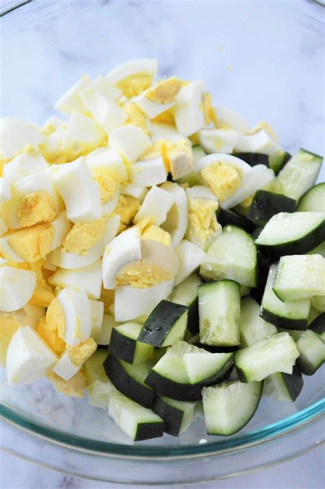 Cucumber Egg Salad Recipe Easy Low Carb Side Dish