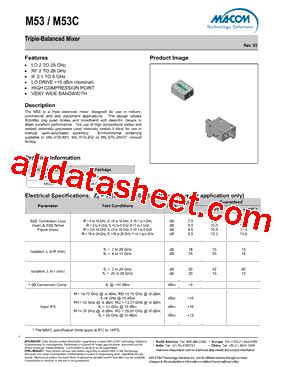 M53C Datasheet PDF M A Technology Solutions Inc