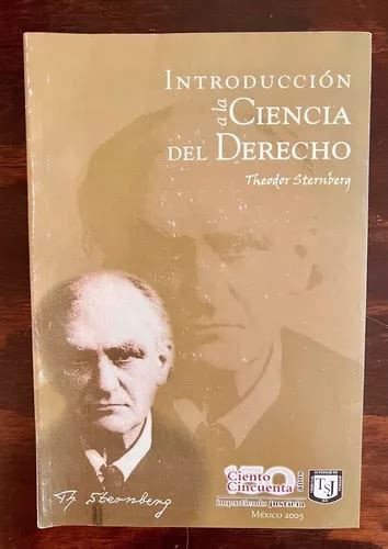 Introducción A La Ciencia Del Derecho Theodor Sternberg Mercadolibre