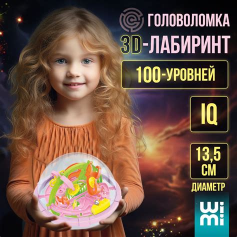 Головоломка для детей и взрослых WiMi, шар лабиринт с шариком, игры в ...