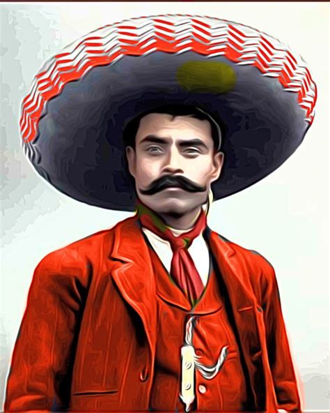 Emiliano Zapata Salaza Mexican Revolutionary X Foto Digital Art In