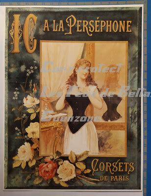 A LA PERSEPHONE CORSETS DE PARIS ART NOUVEAU LINGERIE publicité advert