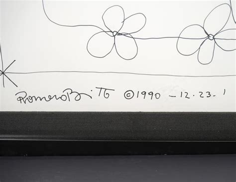 Lot Romero Britto Running Naked Drawing