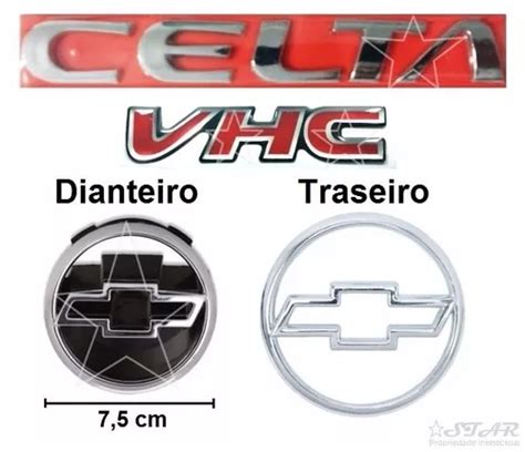 Kit Emblemas Celta Vhc 2000 À 2002 Modelo Original Parcelamento