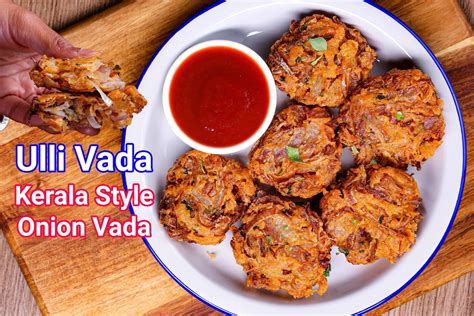 Ulli Vada Recipe Kerala Style Onion Vada