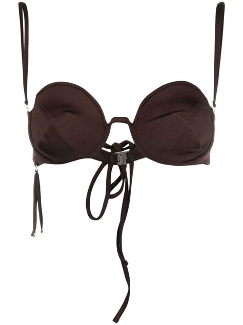 Jacquemus Le Haut De Maillot Aouro Bikini Top Farfetch