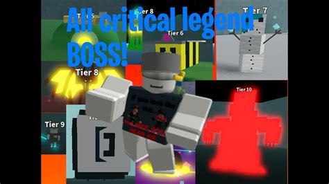 Critical Legends All Boss Locations Roblox YouTube