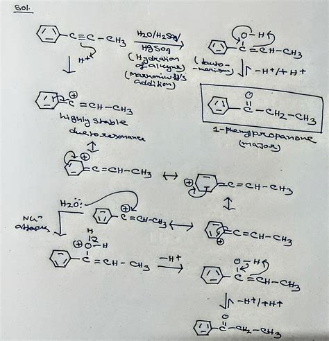 Solved Draw The Major Organic Product S Of The Following Reactions