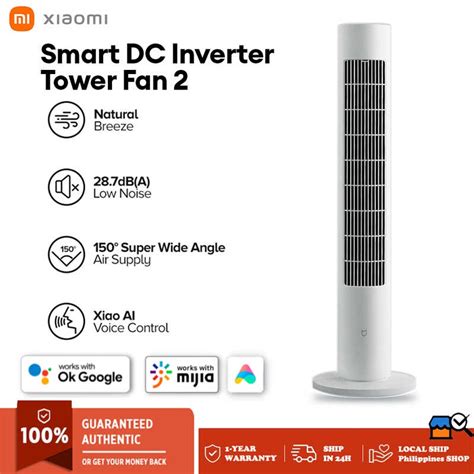 XIAOMI Mijia Smart DC Inverter Tower Fan 2 Air Cooler Energy Saving ...