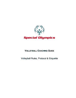 Fillable Online Volleyball Rules Protocol Etiquette Fax Email Print