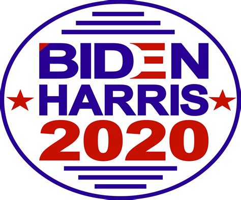 Biden Harris 2020 Oval Decal Sticker | Etsy