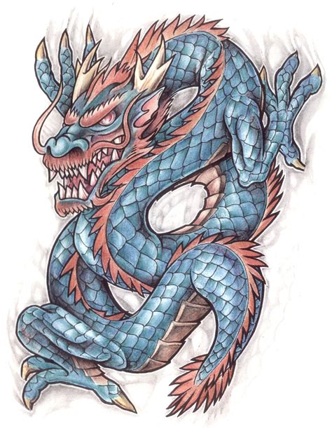 Ozzy Blue Dragon Tattoos