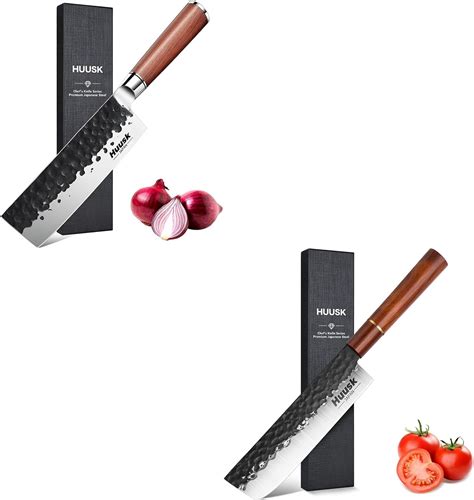 Amazon Huusk Nakiri Knife Japanese Vegetable Knife Inch Bundle