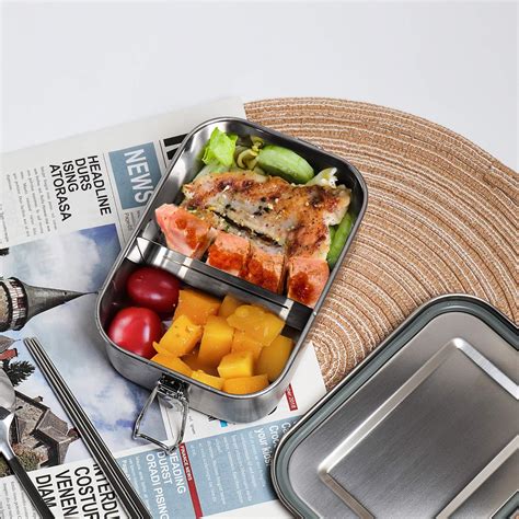 Afranti Stainless Steel Bento Lunch Box, Leak-Proof Bento Lunch