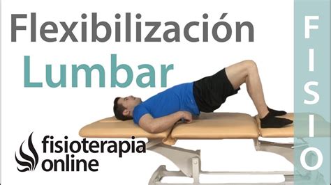 Ejercicio de flexibilización de la columna lumbar para el lumbago