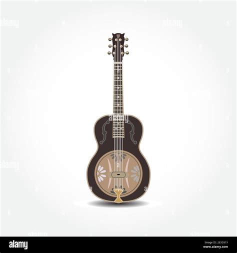 Vector Dobro American Resonator Guitar Stock Vector Image Art Alamy