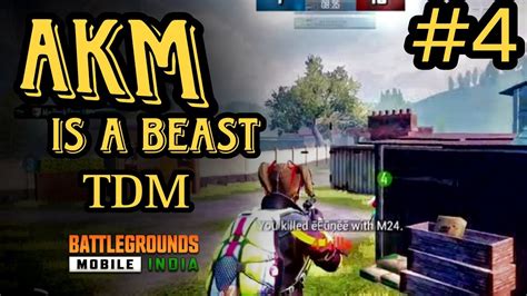 Only Akm Challenge ️😘 Team Death Match Bgmi Part 4 Battle