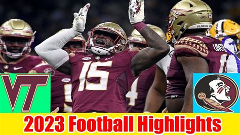 Virginia Tech Vs Florida State Full Game Highlights 2023 College Football Youtube