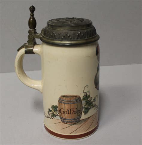 Bargain John S Antiques Antique Mettlach Villeroy Boch Beer Stein