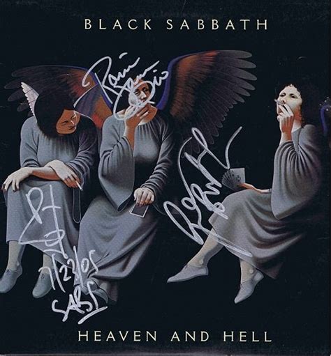 Black Sabbath Autographed Heaven And Hell Album Music Autographs