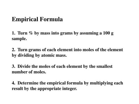 Ppt Empirical Formula Powerpoint Presentation Free Download Id6518346