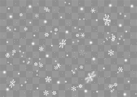 Hand Drawn White Snow Falling Effect Png Image