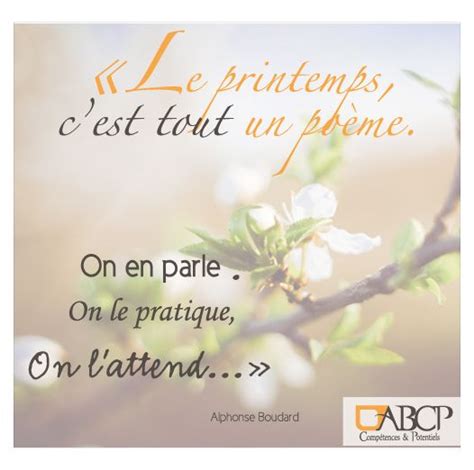 Le Printemps C Est Tout Un Po Me On En Parle On Le Pratique On L