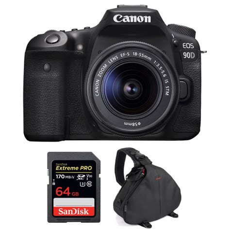 Canon Eos 90d 18 55mm F 3 5 5 6 Ef S Is Stm Sandisk 64gb Extrem