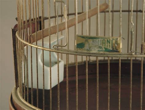 Art Deco Moderne Hendrix Birdcage With Pagoda Shaped Reliance Cage