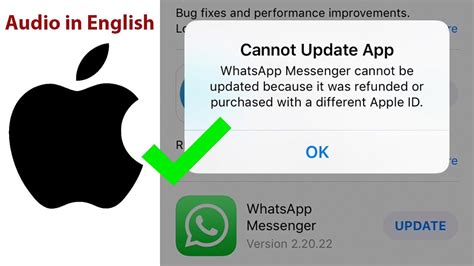 Iphone App Store Cannot Update App Because It Was Refunded Or