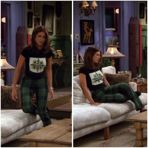 Rachel Green Jennifer Aniston Plaid Pants Friends Rachel Green Outfits