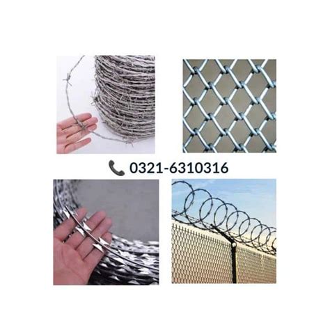 Chain Link Fence Razor Wire Barbed Wire Welding Jali Security Mesh