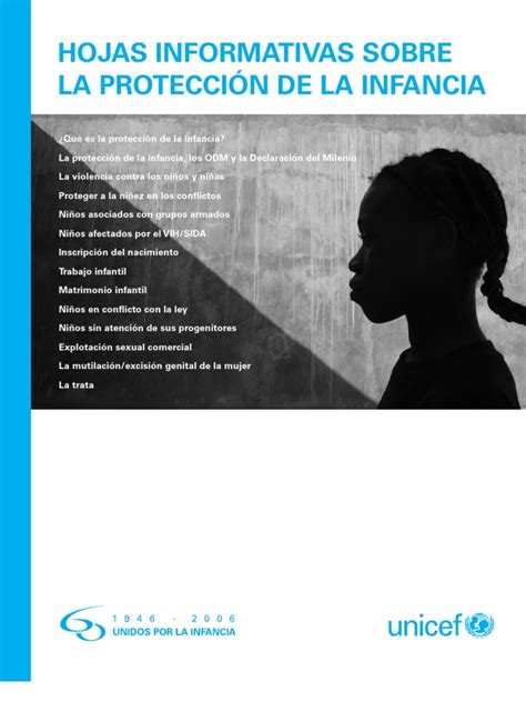 Hojas Informativas Sobre La Proteccion De La Infancia Pdf Unicef