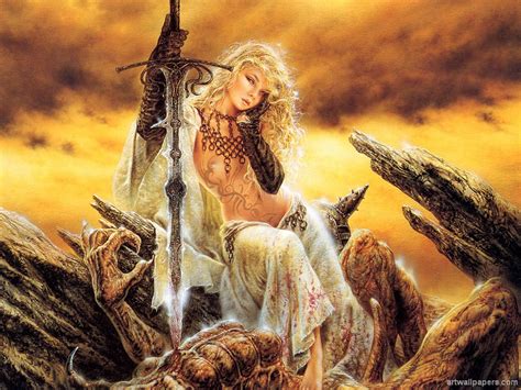 Fantasy Woman Luis Royo Hintergrund 37217018 Fanpop