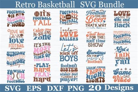 Retro Basketball SVG Bundle Graphic By Akazaddesign Creative Fabrica